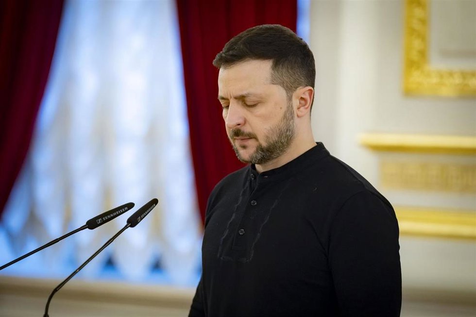 El presidente de Ucrania, Volodimir Zelenski.