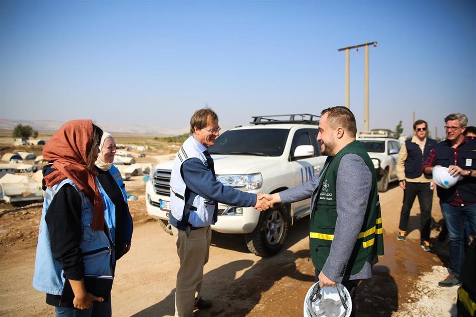 Archivo - Una delegación humanitaria de la ONU visita varias localidades del noroeste de Siria