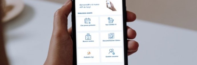 Imagen de archivo de la app Sacyl Conecta