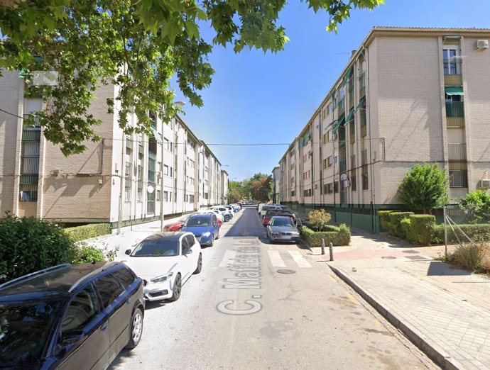 Calle Matilde de la Torre, en la que se ha producido el incendio.