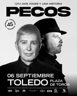 Cartel del concierto de Pecos en Toledo.