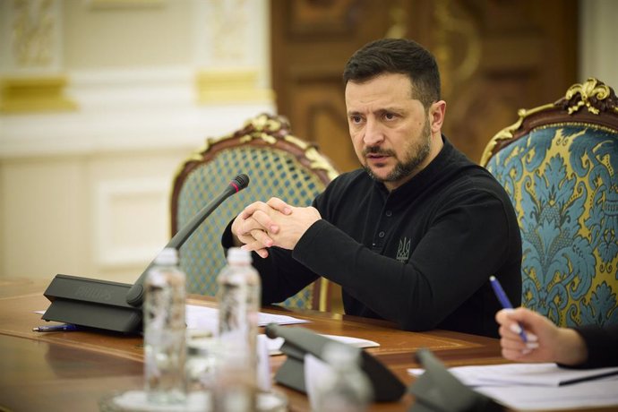 December 27, 2024, Ukraine, Ukraine, Ukraine: Ukraine's President Volodymyr Zelensky Meet with Representatives of the Ukrainian Business Community, Ukraine, on December 27, 2024