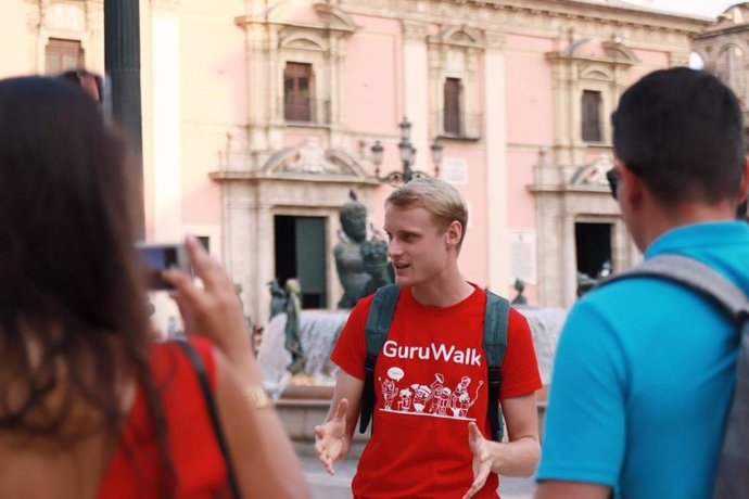 Archivo - Free tour realizado en Valencia antes de la pandemia