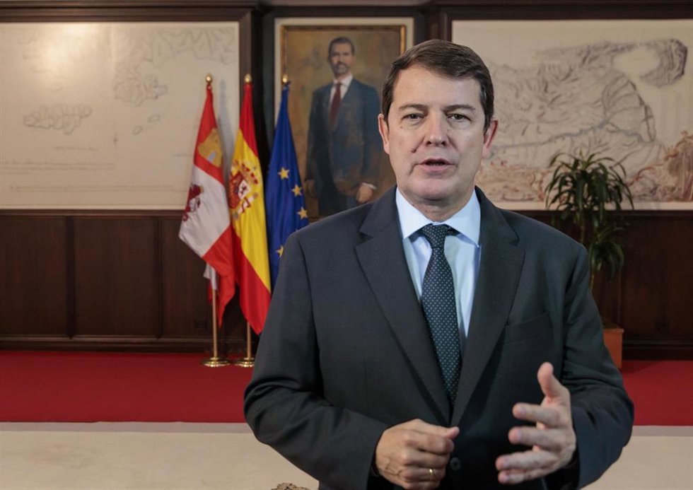 Archivo - El presidente de la Junta de Castilla y León, Alfonso Fernández Mañueco