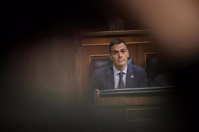 El presidente del Gobierno, Pedro Sánchez, durante una sesión de control al Gobierno en el Congreso de los Diputados, a 11 de diciembre de 2024, en Madrid (España). El PP encara la sesión de control al Gobierno de hoy en el Congreso como un nuevo examen a