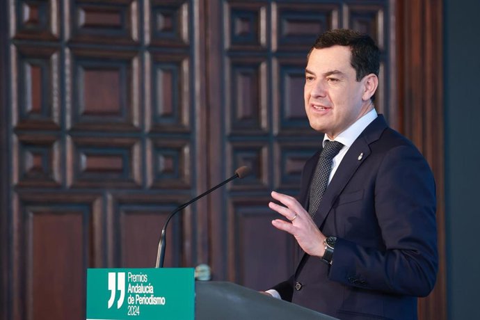 El presidente de la Junta de Andalucía, Juanma Moreno, en una imagen reciente. 