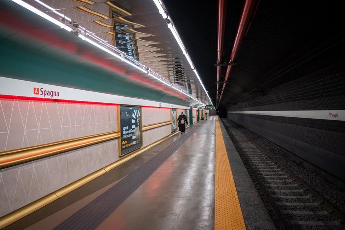 December 18, 2024, Rome, Rm, Italy: The Mayor of Rome, Roberto Gualtieri, presents the ''Spagna'' metro station to the press, after the restyling and days before the start of the 2025 Jubilee.