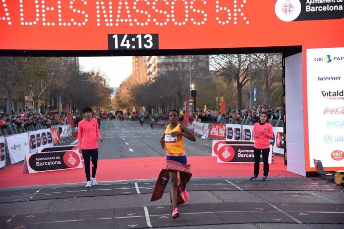 Beatrice Chebet, en la Cursa dels Nassos de Barcelona.