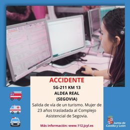 Gráfico elaborado por el 112 con datos del accidente en Aldea Real