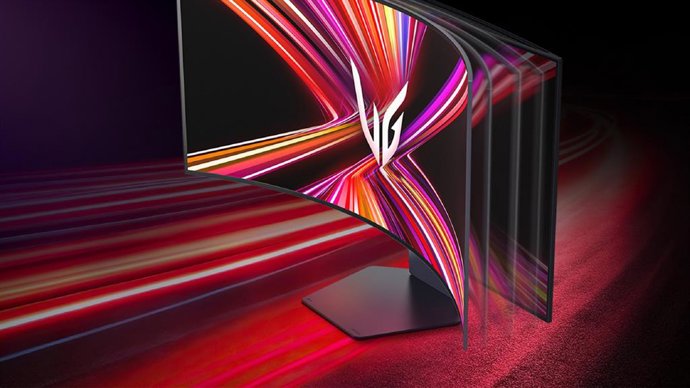 Monitor gaming 45GX990A con panel flexible