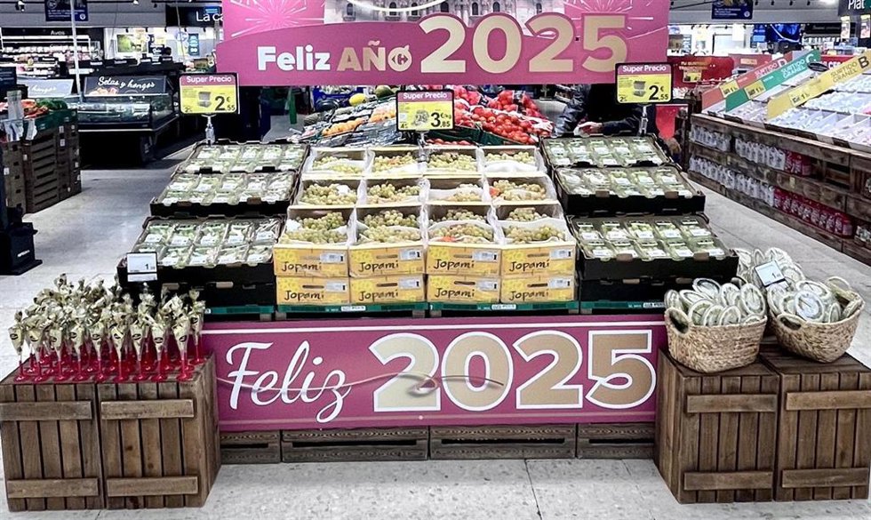 Uvas de Nochevieja en Carrefour