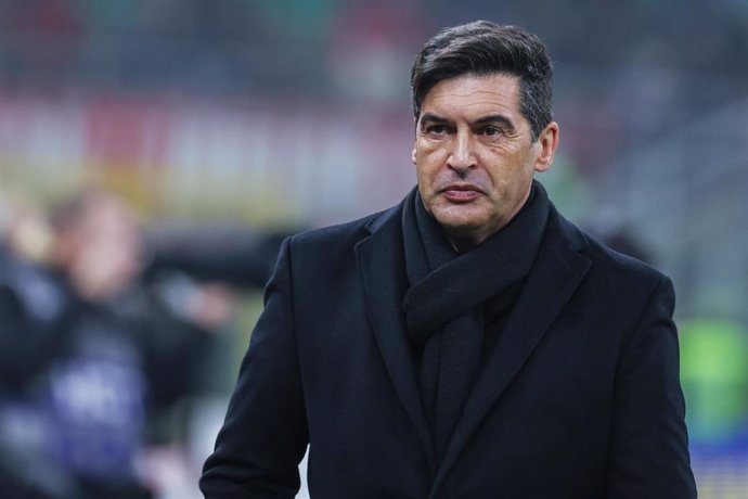 El entrenador portugués Paulo Fonseca, en su etapa en el AC Milan. 