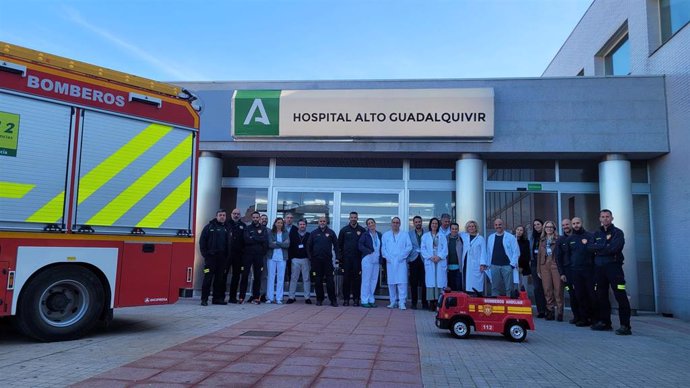 Visita de los bomberos