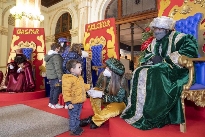 Archivo - Recepción a los Reyes Magos en el Ayuntamiento de A Coruña