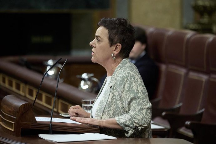 Archivo - La portavoz de EH Bildu en el Congreso, Mertxe Aizpurua, 