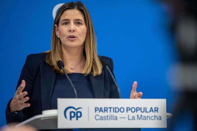 La secretaria general y portavoz parlamentaria del Partido Popular de Castilla-La Mancha, Carolina Agudo.