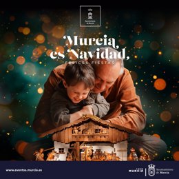 Cartel de 'Murcia es Navidad'