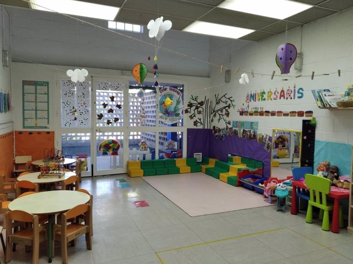 Archivo - Arxiu - Imatge d'arxiu d'un aula d'una escola infantil municipal