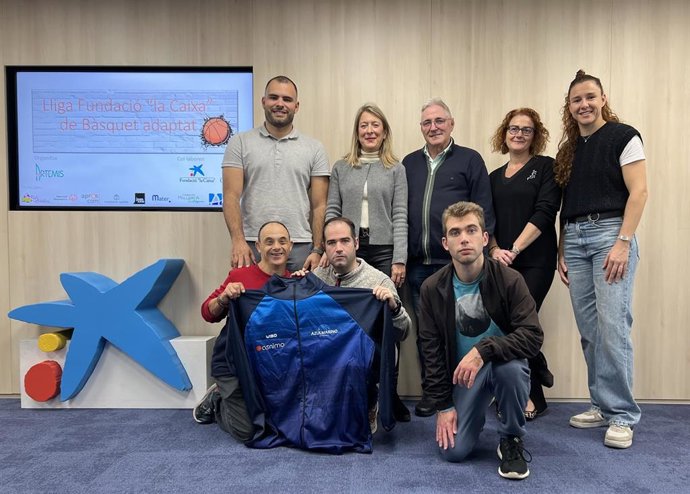 Presentación de la tercera temporada de la liga de baloncesto adaptado de Baleares de la Fundación 'la Caixa'.