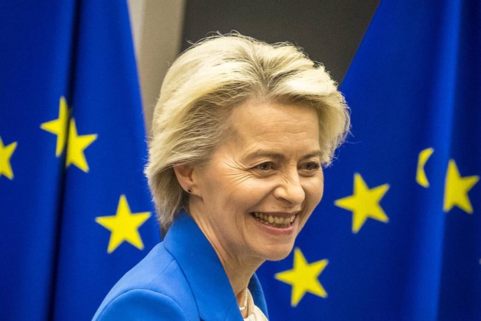 December 4, 2024, Brussels, Bxl, Belgium: Ursula Von der Leyen , the president of the European Commission prior to the for the first meeting of the college of the European Commission at the European Commission headquarters in Brussels, Belgium on 04/12/20