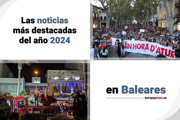 Lo más destacado de 2024 en Baleares: el derrumbe del Medusa Beach y las manifestaciones contra la saturación turística