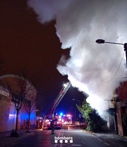 Una imagen del incendio