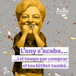 Uno de los carteles que anunciaban La Grossa