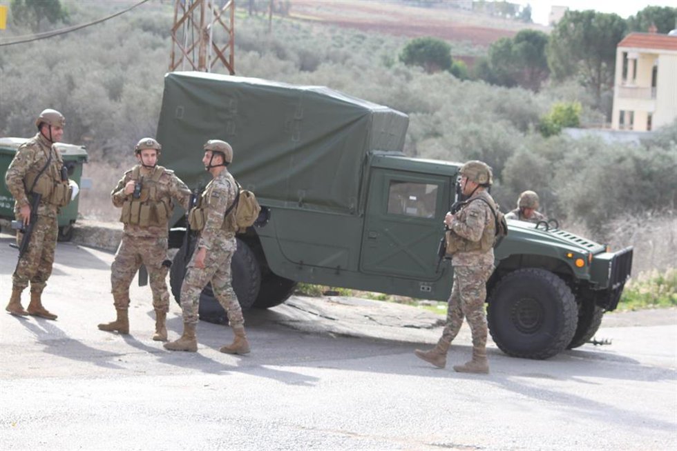 KHIAM, Dec. 12, 2024 -- Lebanese troops are seen during their advance to Khiam, Lebanon, Dec. 11, 2024. Lebanese army units, accompanied by the United Nations peacekeepers, deployed Wednesday afternoon to five positions around Khiam, a town in the east