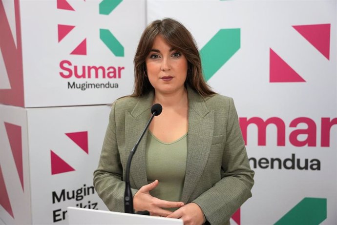 La coordinadora general de Sumar Mugimendua, Alba García