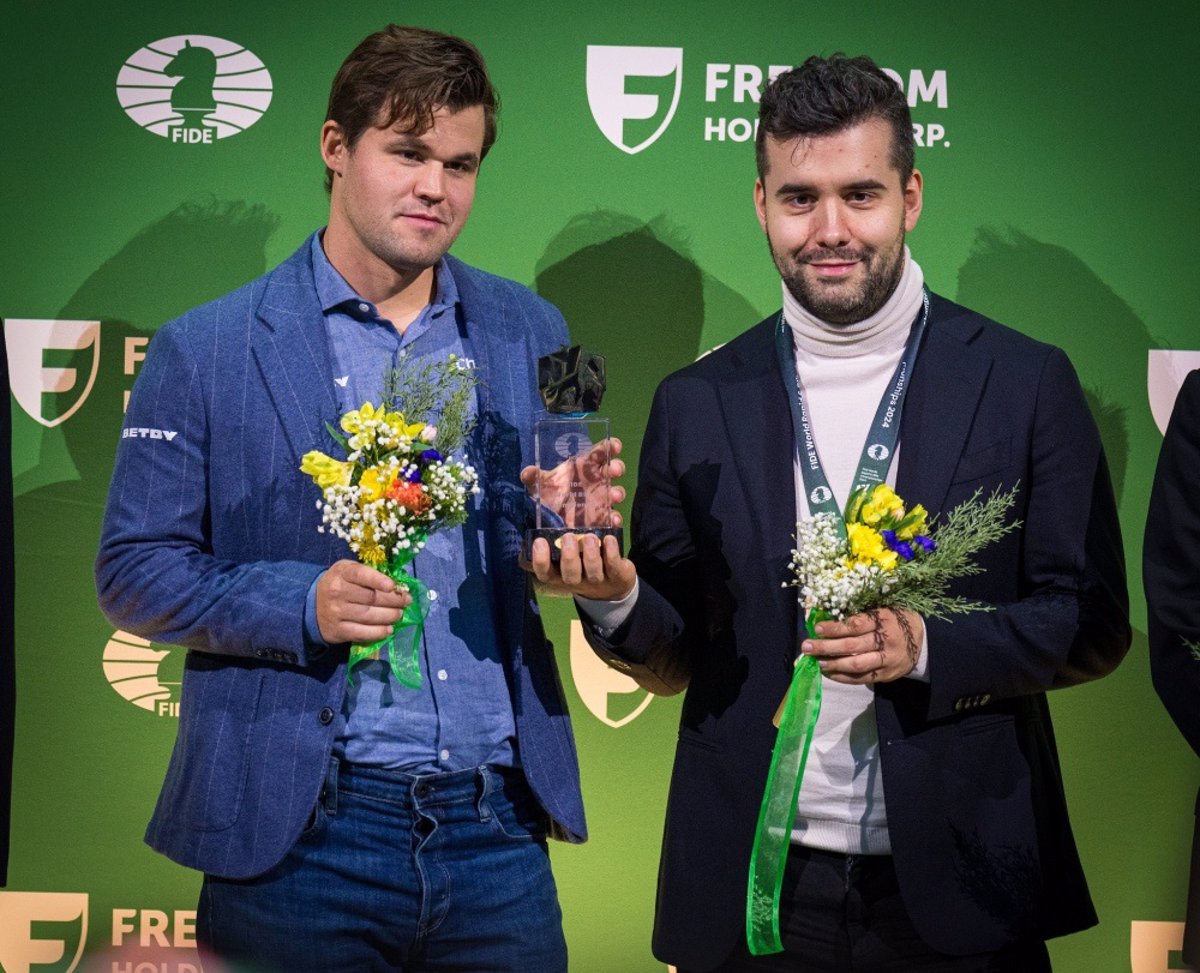 Carlsen shares the Chess World Cup with Nepomniachtchi