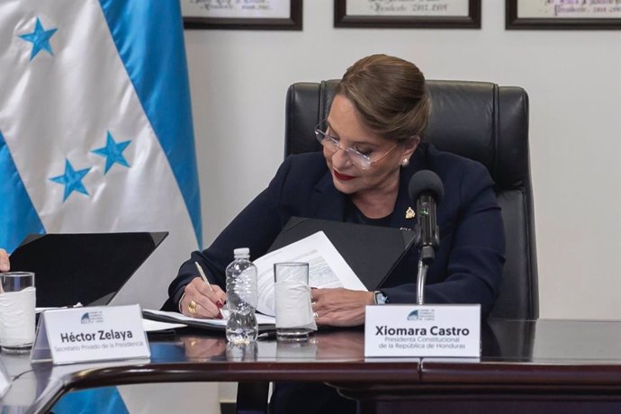 La presidenta de Honduras, Xiomara Castro