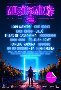 Cartel con los primeros artistas confirmados para la segunda edición del Musicamino