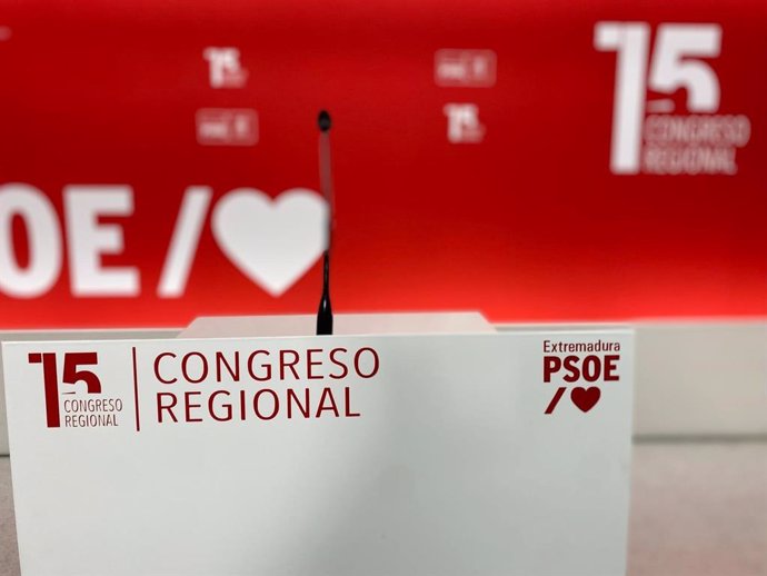 Convocatoria del Congreso Regional del PSOE extremeño