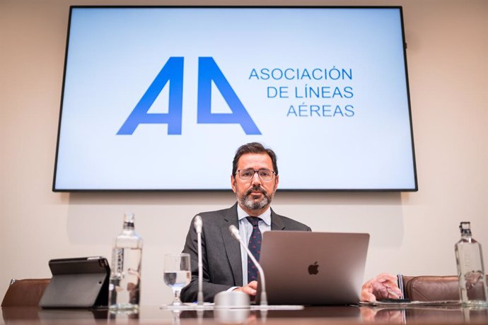 Archivo - El presidente de la Asociación de Líneas Aéreas (ALA), Javier Gándara.