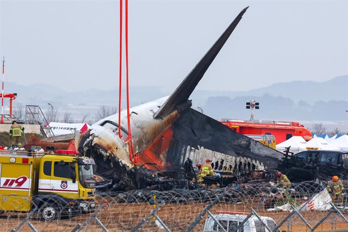 Imagen de archivo del avión accidentado en Corea del Sur.