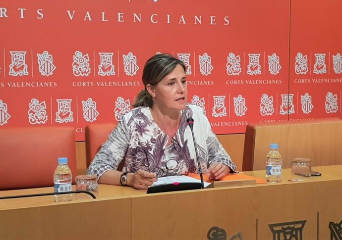 Archivo - Arxiu - La diputada del Grup Popular a Les Corts Elena Bastidas 