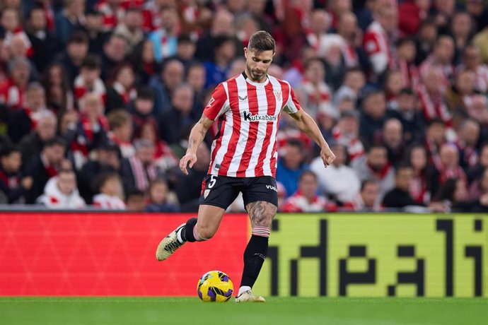 El jugador del Athletic Club Yeray Alvarez, durante un partido de LaLiga EA Sports.