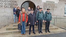 El delegado del Gobierno, Pedro Blanco, en un acto de condena de violencia machista