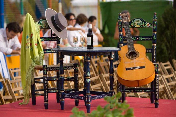 Imagen de un tablao flamenco.