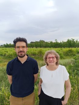 Los concejales de CHA en Borja, Julio Andía y Mamen Chamorro.