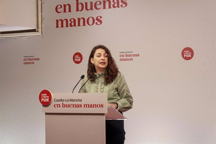 La portavoz del PSOE en las Cortes de C-LM Paloma Jiménez.