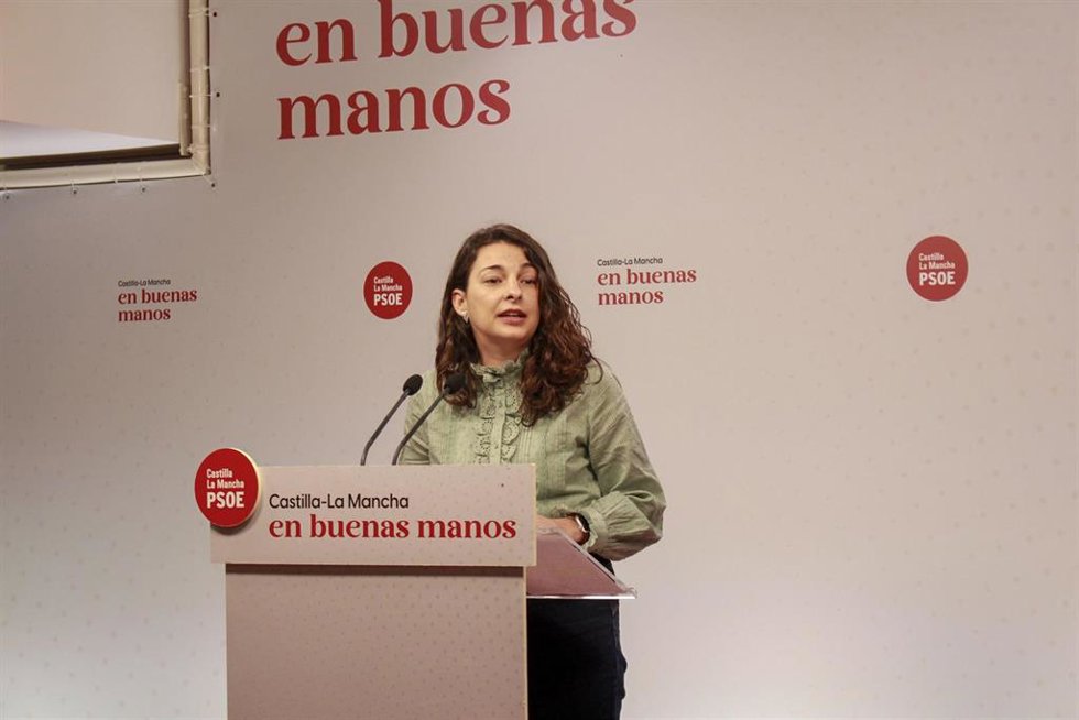 La portavoz del PSOE en las Cortes de C-LM Paloma Jiménez.