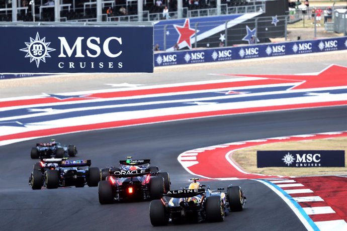 Archivo - Salida carrera sprint MSC Gran Premio de Estados Unidos  de F1. 19 prueba del Mundial en el Circuit of The Americas (COTA)  el sabado 19 de octubre de 2024    JM RUBIO +34629482791 @pressracing Pressracing1977  *** Local Caption ***