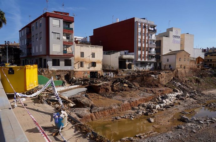 Archivo - El barranco del Poyo, a 17 de noviembre de 2024, en Paiporta