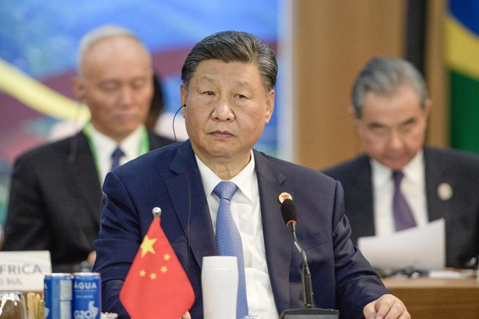 Archivo -  HANDOUT - 19 November 2024, Brazil, Rio de Janeiro: China's President Xi Jinping attends the 3rd working session of the G20 Summit. Photo: Alex Ferro/G20/dpa - ATTENTION: editorial use only and only if the credit mentioned above is referenced i