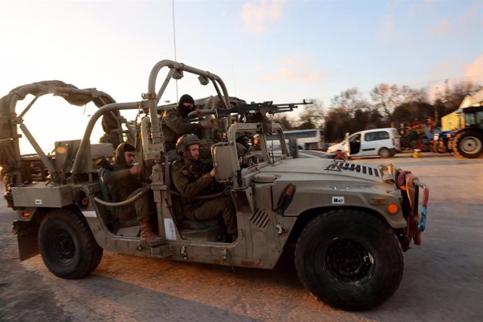 Imagen de archivo de tropas del Ejército de Israel en los ocupados Altos del Golán