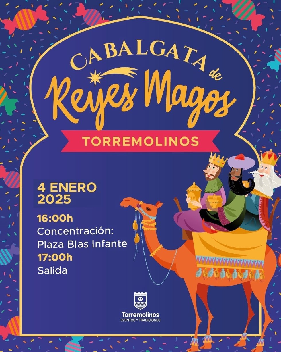 Cartel de la cabalgata de Reyes de Torremolinos