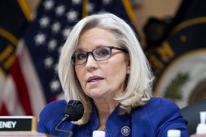 Archivo - December 19, 2022, Washington, District of Columbia, United States: U.S. Representative LIZ CHENEY (R-WY) speaking at a meeting of the Select Committee to Investigate the January 6th Attack on the United States Capitol held in the Speaker Nancy 