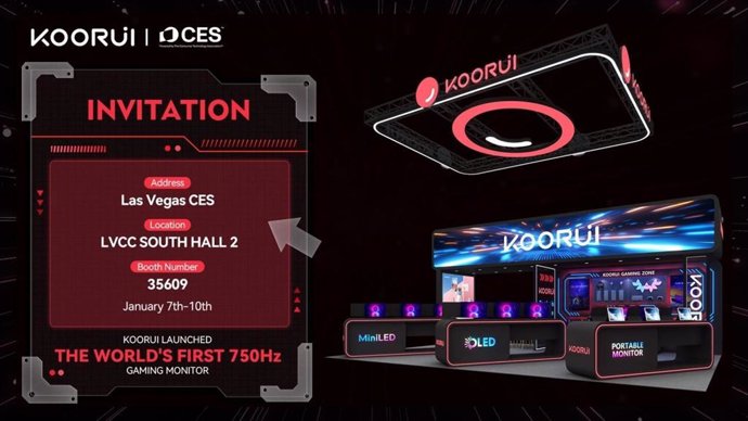 KOORUI to Unveil the World's First Monitor with a 750Hz Refresh Rate at CES 2025