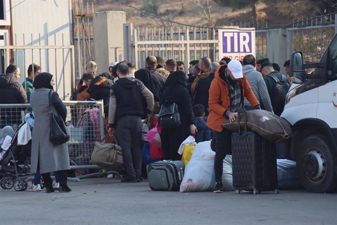 Cruce fronterizo entre Siria y Turquía